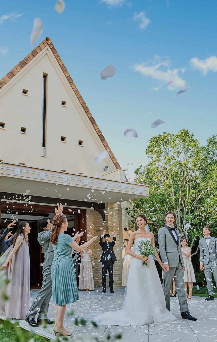 オランジュオーブのフラワーシャワーイメージ