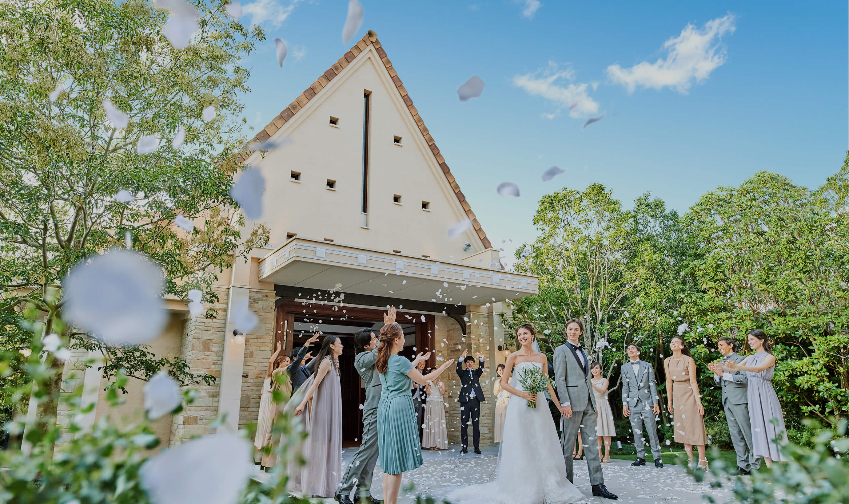 オランジュオーブのフラワーシャワーイメージ